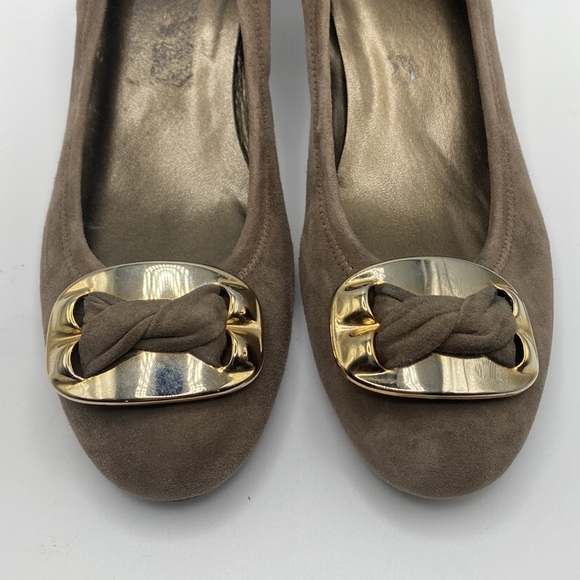 NEW STUART WEITZMAN TAUPE SUEDE PUMPS WOMEN’S SZ 8.5 - Picture 2 of 10